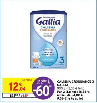 Intermarché CALISMA CROISSANCE 3 GALLIA offre