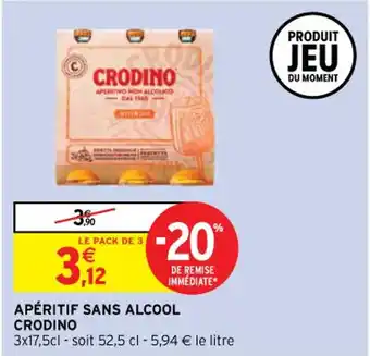 Intermarché APÉRITIF SANS ALCOOL CRODINO offre