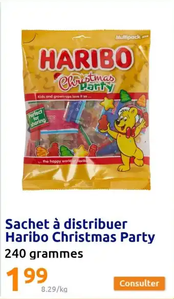 Action Sachet à distribuer Haribo Christmas Party 240 grammes offre
