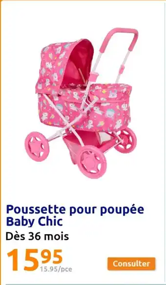 Action Poussette pour poupée Baby Chic offre