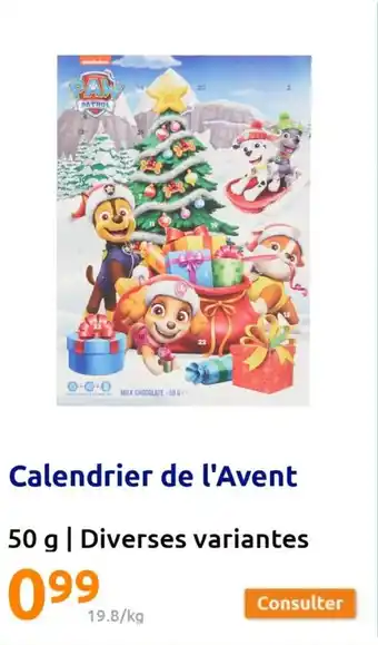 Action Calendrier de l'Avent offre