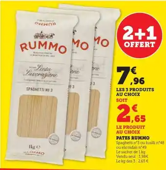 Hyper U PATES RUMMO offre