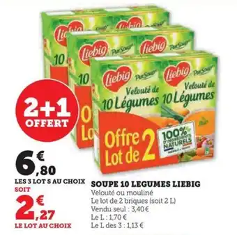 Hyper U SOUPE 10 LEGUMES LIEBIG offre