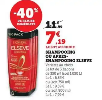 SHAMPOOING OU APRES- SHAMPOOING ELSEVE