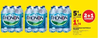 Hyper U EAU MINERALE NATURELLE THONON offre