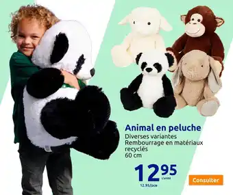 Action Animal en peluche offre