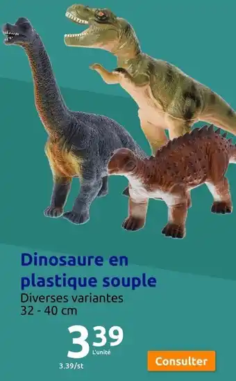 Action Dinosaure en plastique souple offre