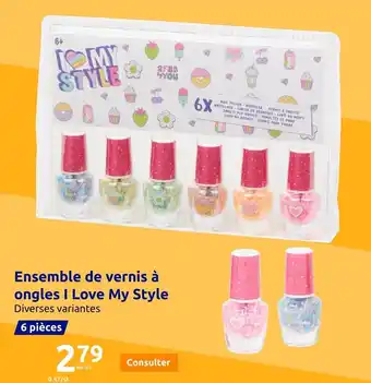 Action Ensemble de vernis à ongles I Love My Style offre