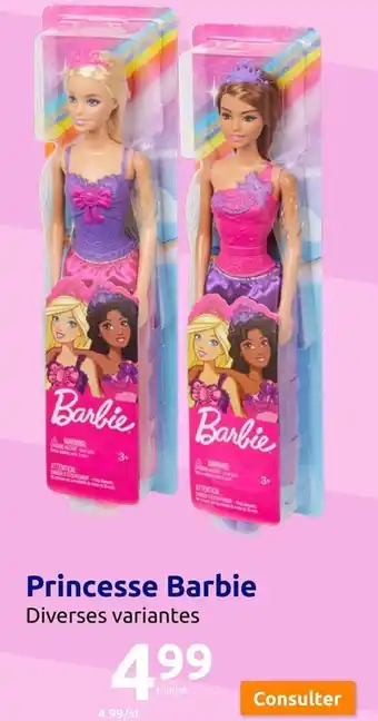 Action Princesse Barbie Diverses variantes offre