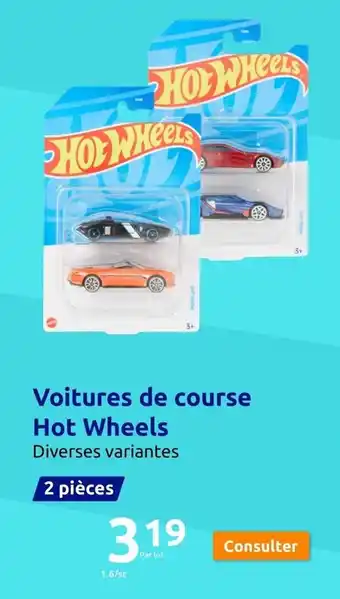 Action Voitures de course Hot Wheels offre