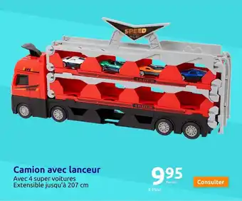 Action Camion avec lanceur offre