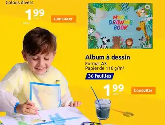 Action Album à dessin offre