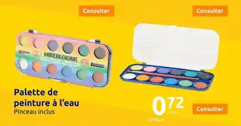Action Palette de peinture à l'eau offre