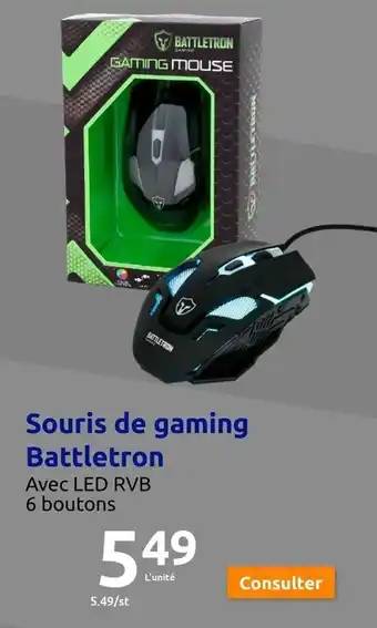 Action Souris de gaming Battletron offre