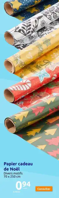 Action Papier cadeau de Noël offre