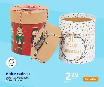 Action Boîte cadeau offre