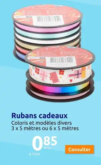 Action Rubans cadeaux offre