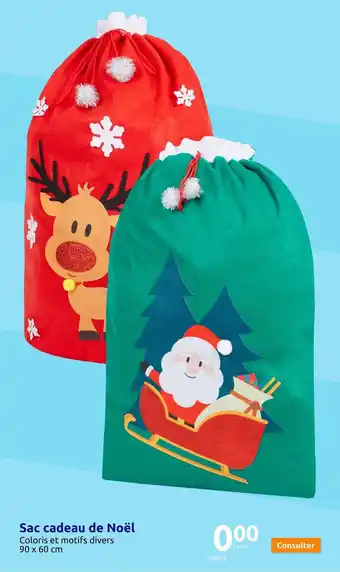 Action Sac cadeau de Noël offre