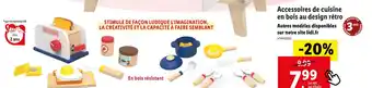 Lidl Accessoires de cuisine en bois au design rétro offre
