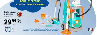 Lidl Chariot ménage et aspirateur offre