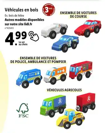 Lidl Véhicules en bois offre