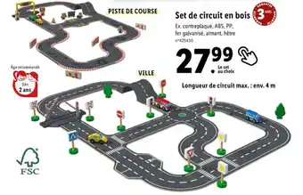 Lidl Set de circuit en bois offre