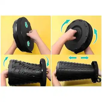 Tabouret télescopique pliant pour camping, pêche, extérieur noir