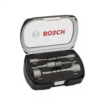 Brico Cash Jeu de 6 douilles à queue six pans mâle 1/4 bosch 2608551079 offre
