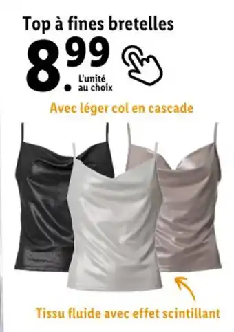 Lidl Top à fines bretelles offre