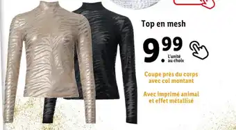 Top en mesh