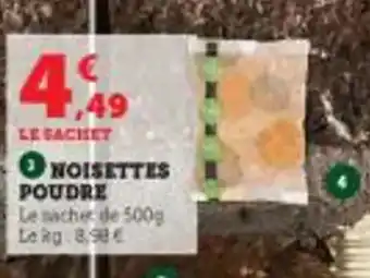 Super U NOISETTES POUDRE offre