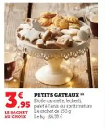 Super U PETITS GATEAUX offre
