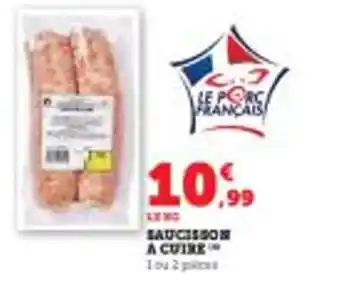 Super U SAUCISSON A CUIRE offre