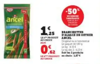 Super U BRANCHETTES D'ALSACE DR OETKER ANCEL offre