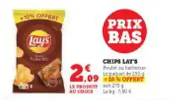 Super U CHIPS LAY'S offre