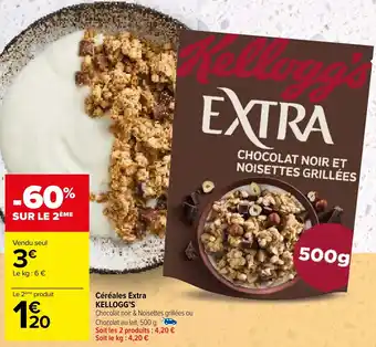 Carrefour Céréales Extra KELLOGG'S offre