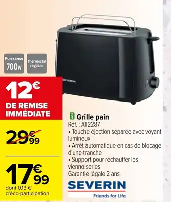 Carrefour Grille pain offre
