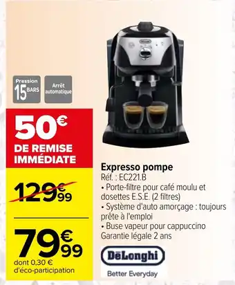 Carrefour Expresso pompe offre