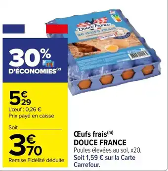 Carrefour Œufs frais(m) DOUCE FRANCE offre