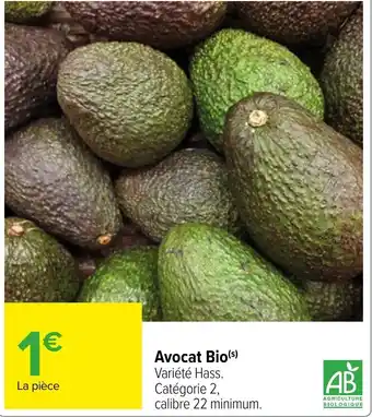 Carrefour Avocat Bio(s) offre