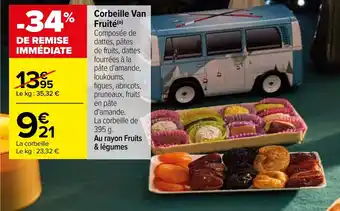 Carrefour Corbeille Van Fruité offre