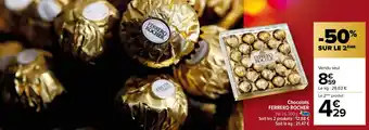 Carrefour Chocolats FERRERO ROCHER offre