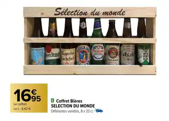 Carrefour Coffret Bières SELECTION DU MONDE offre