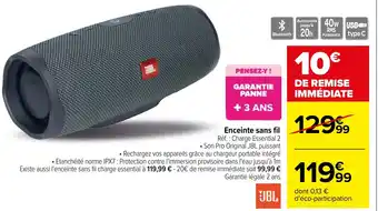 Carrefour Enceinte sans fil offre