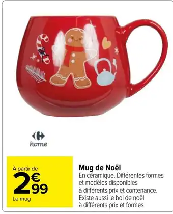 Carrefour Mug de Noël offre
