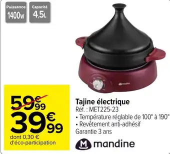 Carrefour Tajine électrique offre