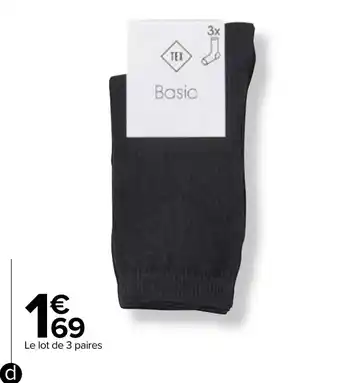 Carrefour Mi-chaussettes enfant offre