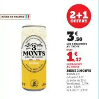 Super U BIERE 3 MONTS offre