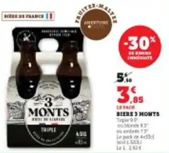 Super U BIERE 3 MONTS offre