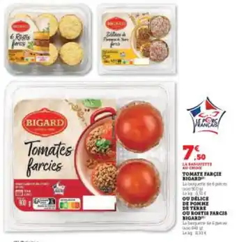 Super U TOMATE FARCIE BIGARD offre